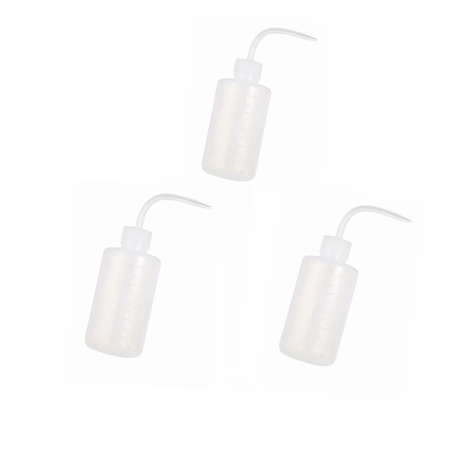Wash bottles,3pcs 250ml Plastic Safety Wash Bottle Convenient Transparent Squ…