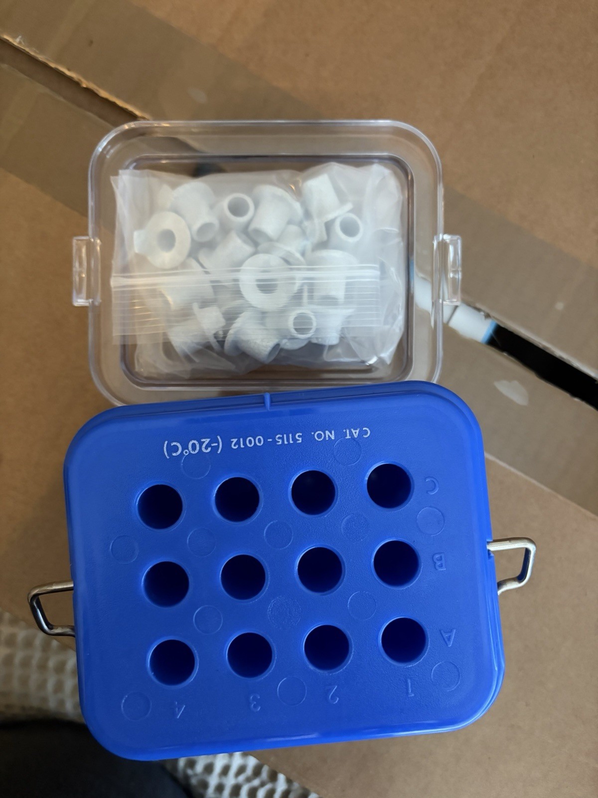 Nalgene Labtop Cooler Jr 12-Hole Tube Rack Cooler Blue, MPN 5115-0012