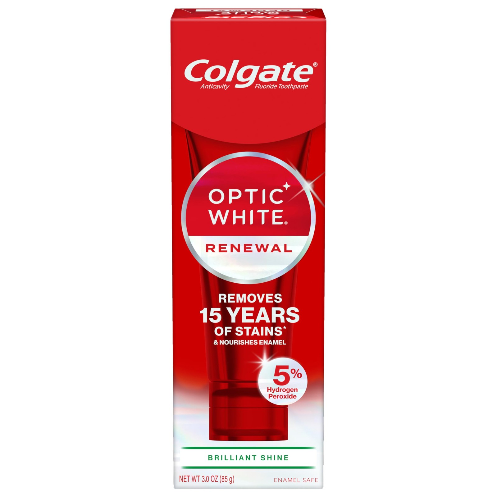 Colgate Optic White Renewal Teeth Whitening Toothpaste, Whitening Fluoride