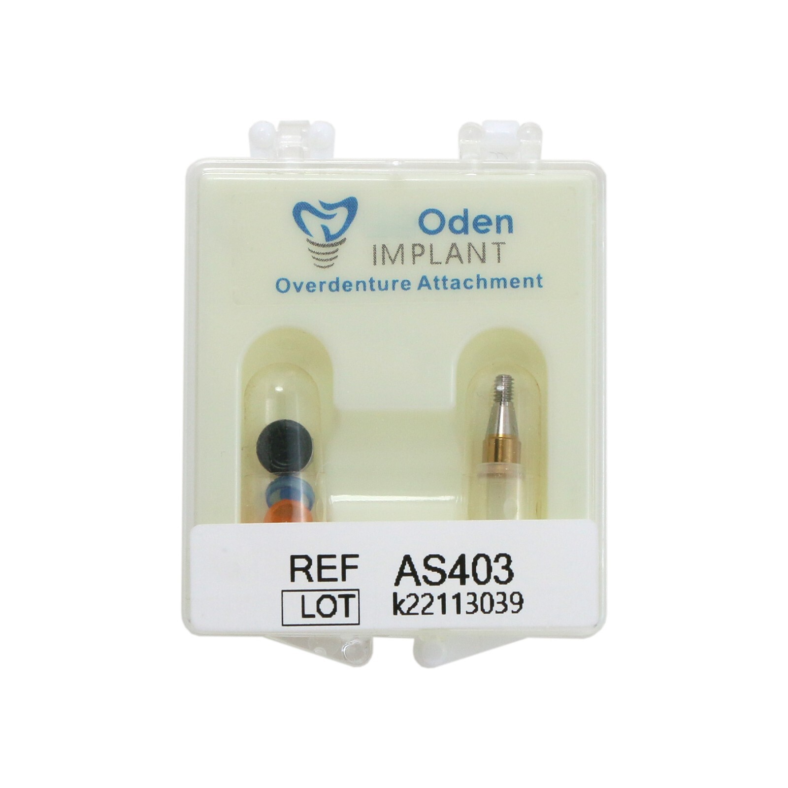 Den-tium Locator Implant Abutment Set – AH 3/4/5mm, PEEK Caps, 4.0mm Dia