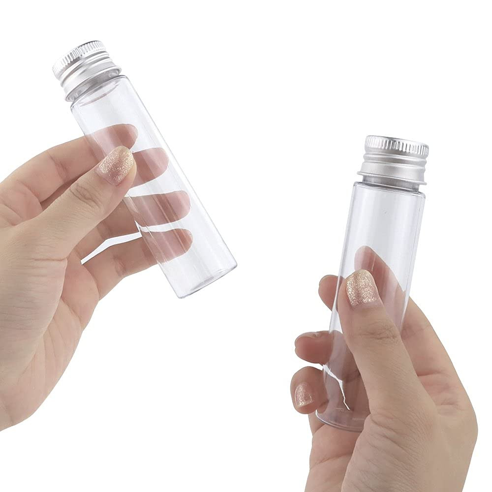 30Pcs 50Ml Clear Plastic Tubes with Caps Test Tubes Candy Tubes, 28X108Mm Tubes