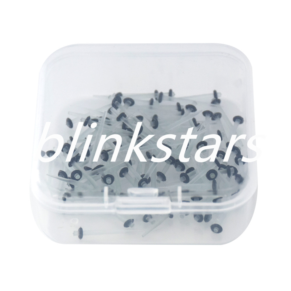 100 Pcs/Box Endodontic Dental Endo Restorative Straight/Screw Quartz Fiber Post