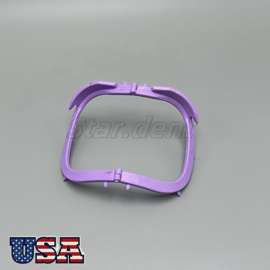 10*Dental Rubber Dam Frame Foldable Autoclavable Plastic Spreading Rubber Dam
