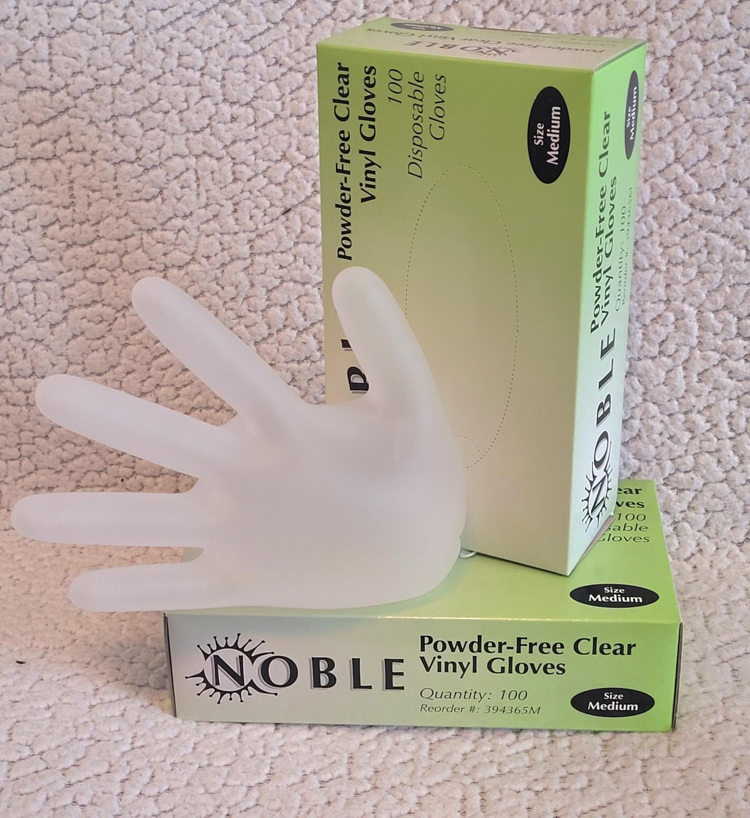 Clear Vinyl Gloves 100 Count Medium Latex Free Food Prep Disposable Gloves