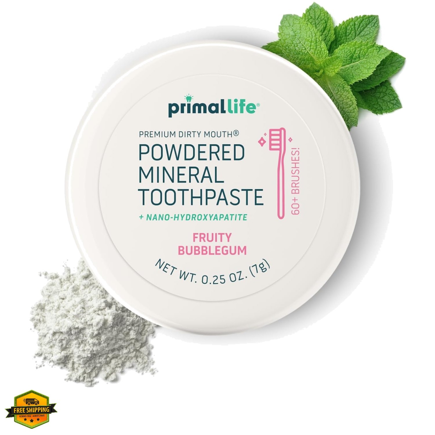 Dirty Mouth Toothpowder, Tooth Cleaning Powder, Flavored Essential Oils with …