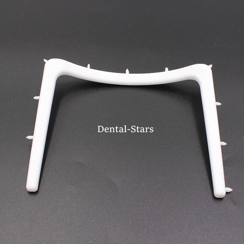 Dental Plastic Rubber Dam Frame Sheets Bracket Foldable/U-Shaped Barrier Tools