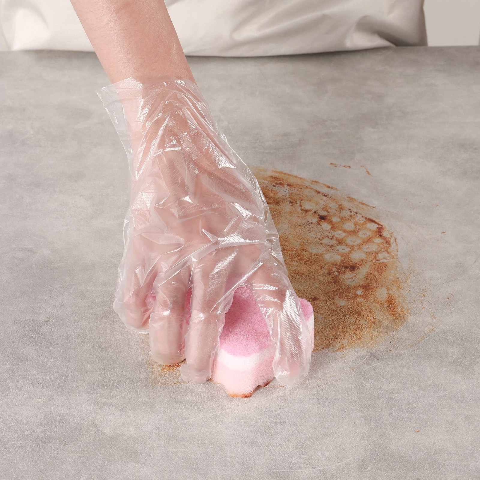 500 Count Disposable Plastic Food Prep Gloves for Food Handling House Cleaning