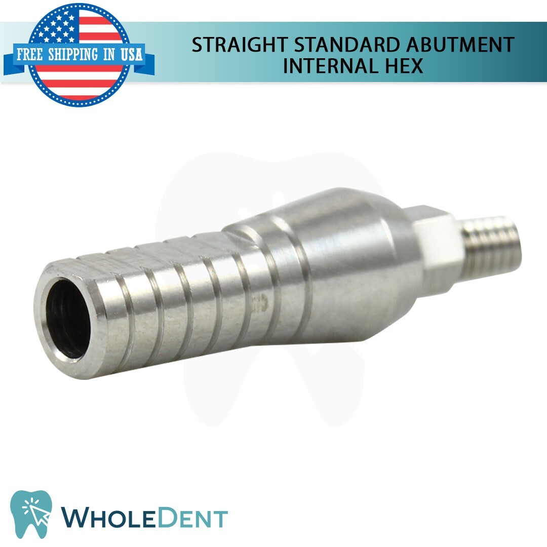10x Straight Abutment Standard Platform Ø4.5mm Int Hex 2.42mm Dental Instrument
