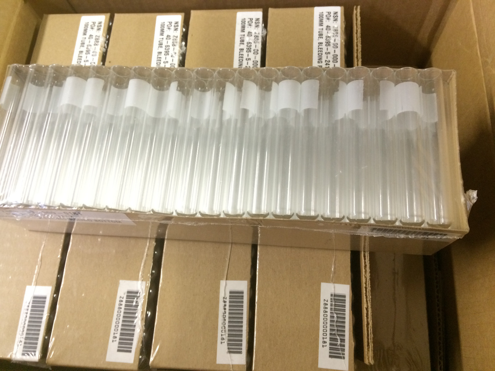 Round Bottom Bleeding Tubes 100mm with Slit Top Rubber Diaphragm Stopper – I1015