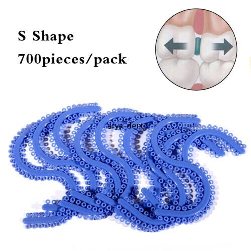 Dental Orthodontic Elastic Separator Ties Teeth Gap Separating Rubber bands