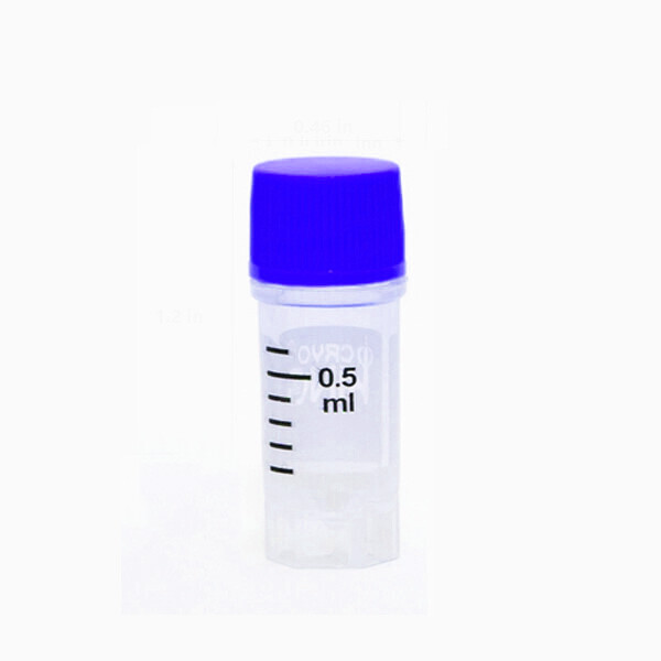 Cryogenic Vials- 0.5mL External Thread, without barcode, 25/Bag 500/Pk 1000/Cs