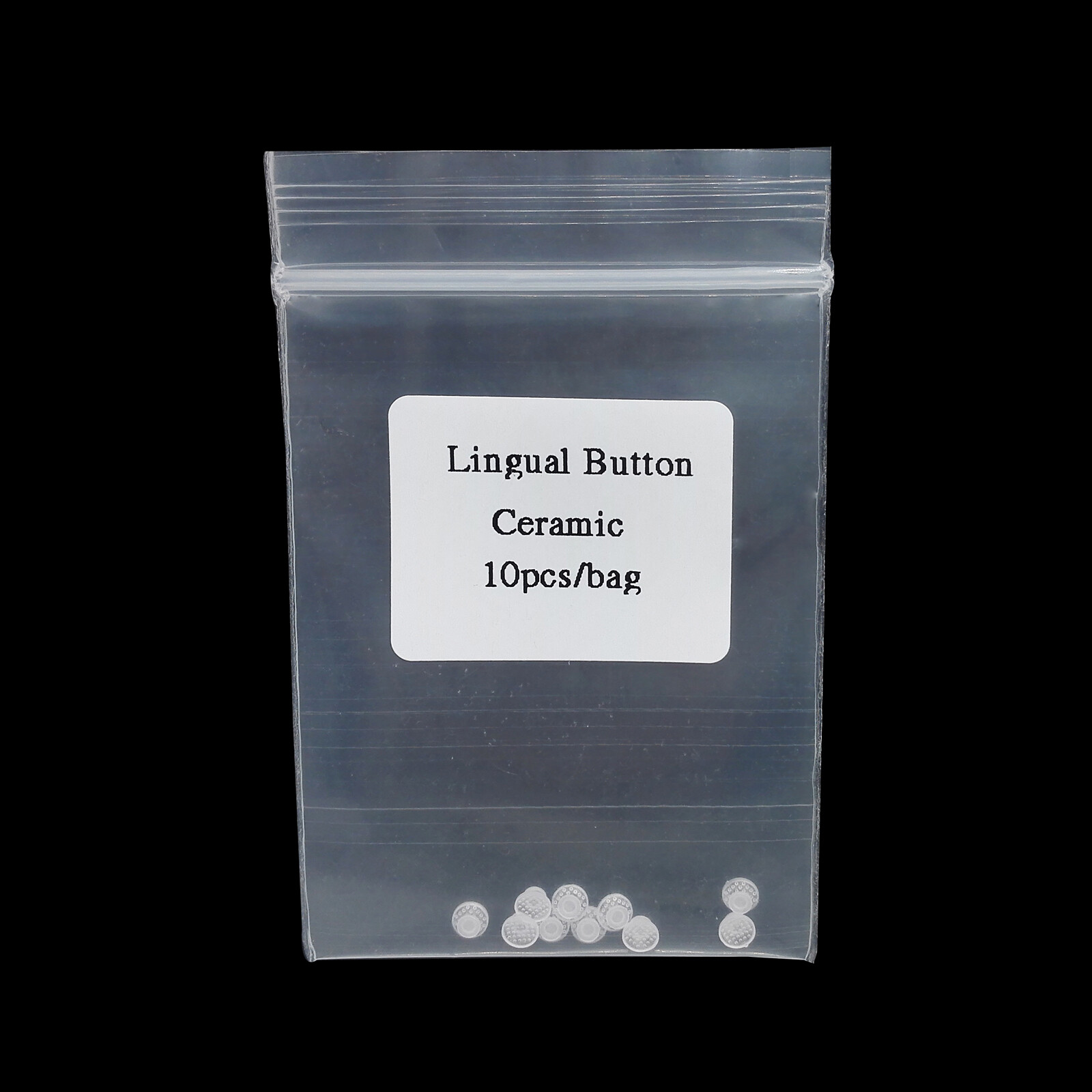 Dental Lingual Button Ceramic Clear Invisable Retainer Aligner Bondable Round