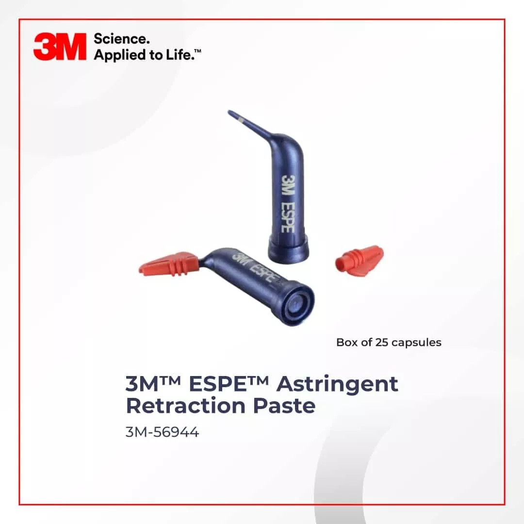 3M ESPE Astringent Gingival Retraction Paste capsules 25 Pcs Ref # 56944