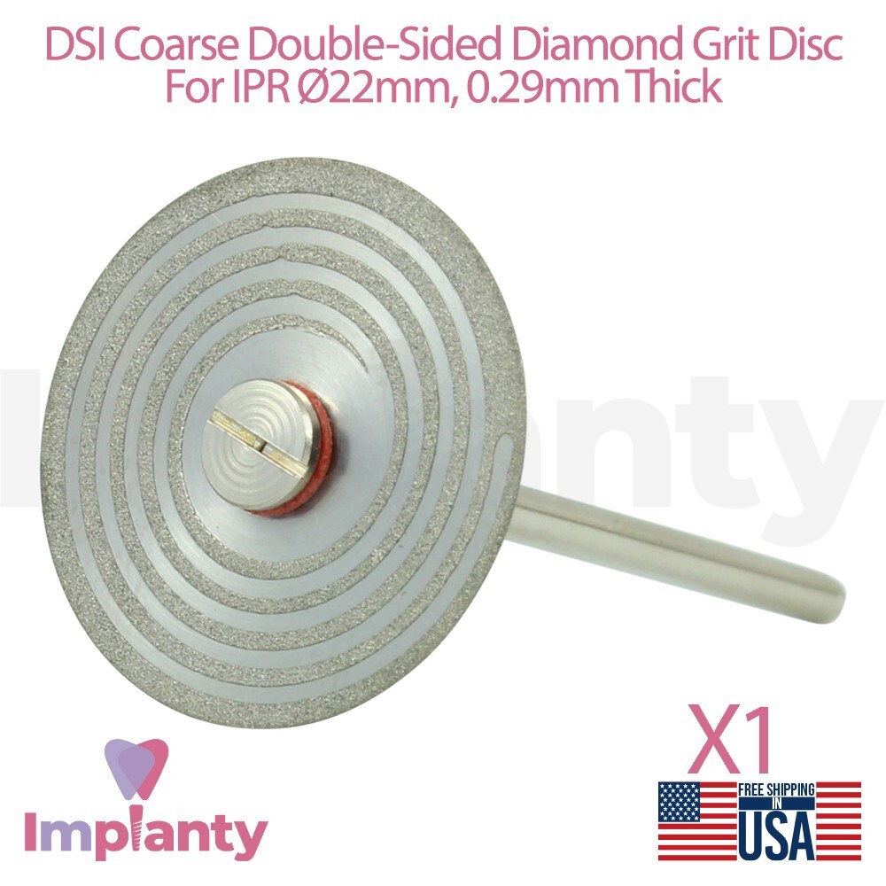 Dental Coarse Double Sided Diamond Coated Grit Separator IPR Flexible Disc Ø22mm