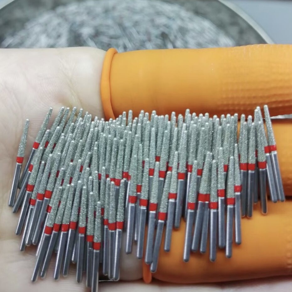 100 PCS High Quality Fine Grit Diamond Burs FG Dia. 1.6mm for Dental Handpiece