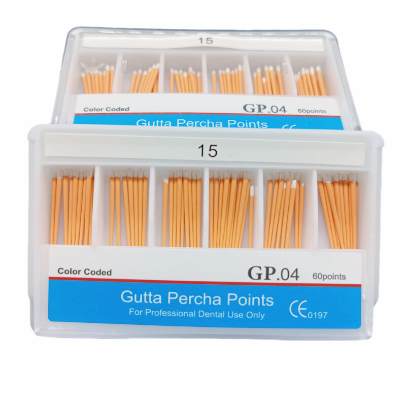 Dental Root Canal Endodontic Treatment Gutta Percha Points Taper .04/ 60 Points