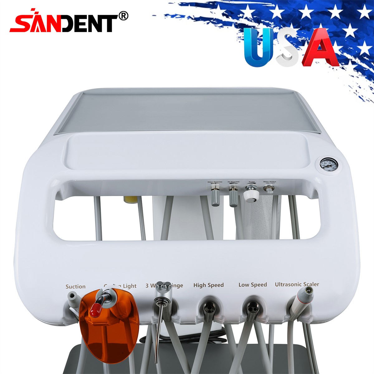 Veterinary Dental Unit with Foot Control Portable for Animal Oral Care &Cleaning
