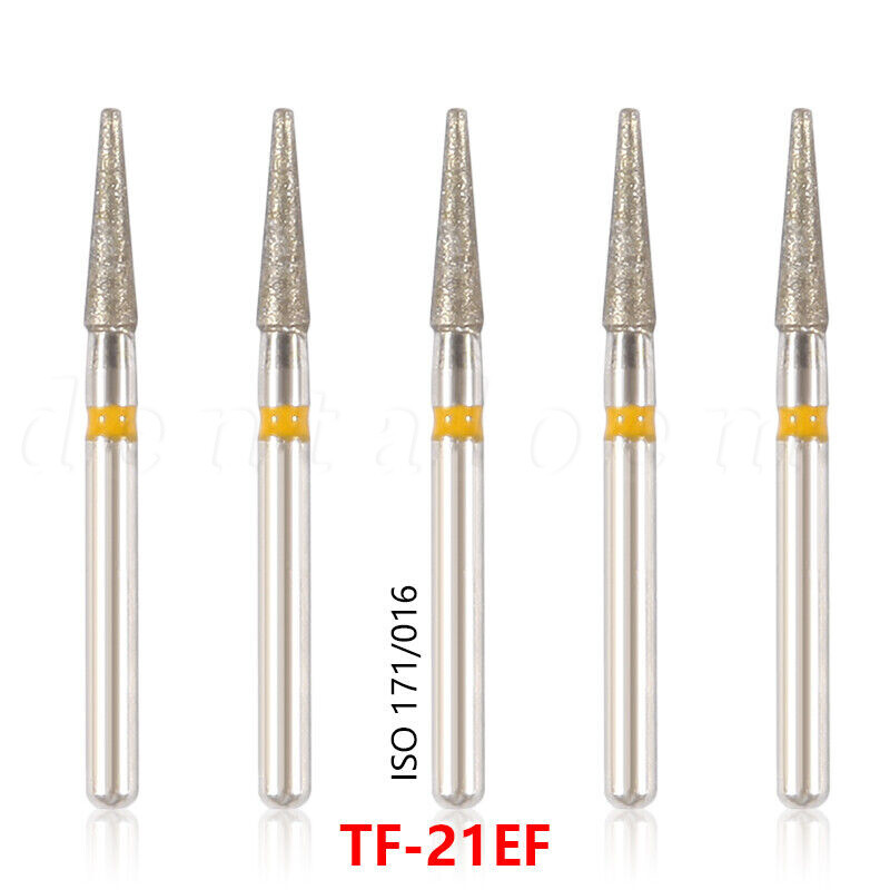 100x Brocas de fresa de diamante para dentista dental Taladro FG 1,6 mm 20 OEM