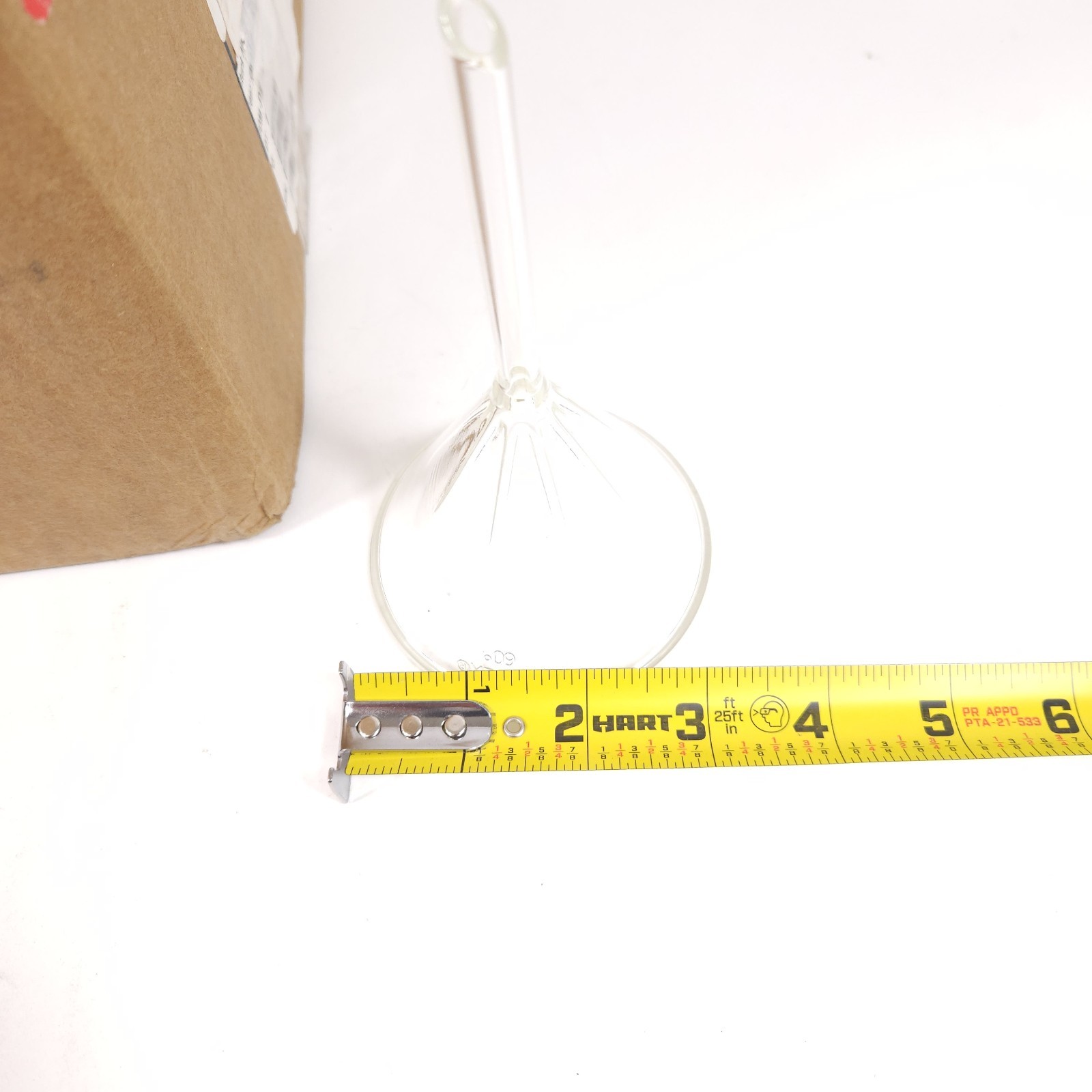 Box Of 12 Pyrex 75mm 60⁰ Short Stem Funnels