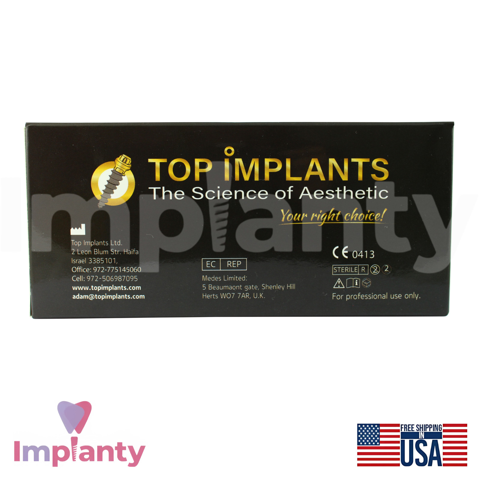 10X Compressive Monoblock Dental Fixture Titanium Sterile SLA Surface Dentistry