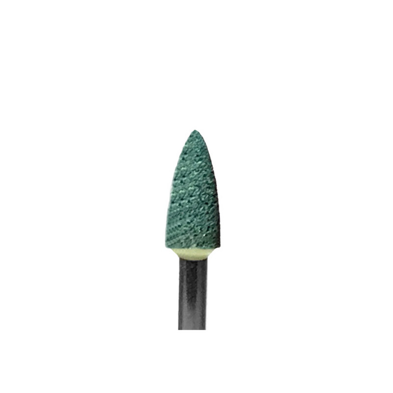 FG GREEN MOUNTED STONE FG FL2 FLAME FINISHING STONES 12/BX META BESQUAL
