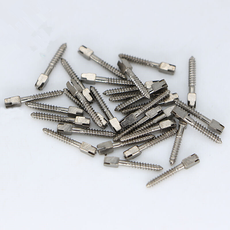 30 Pcs Dental Endo Root Canal Screw Post Conical Refills Golden/Titanium/Steel