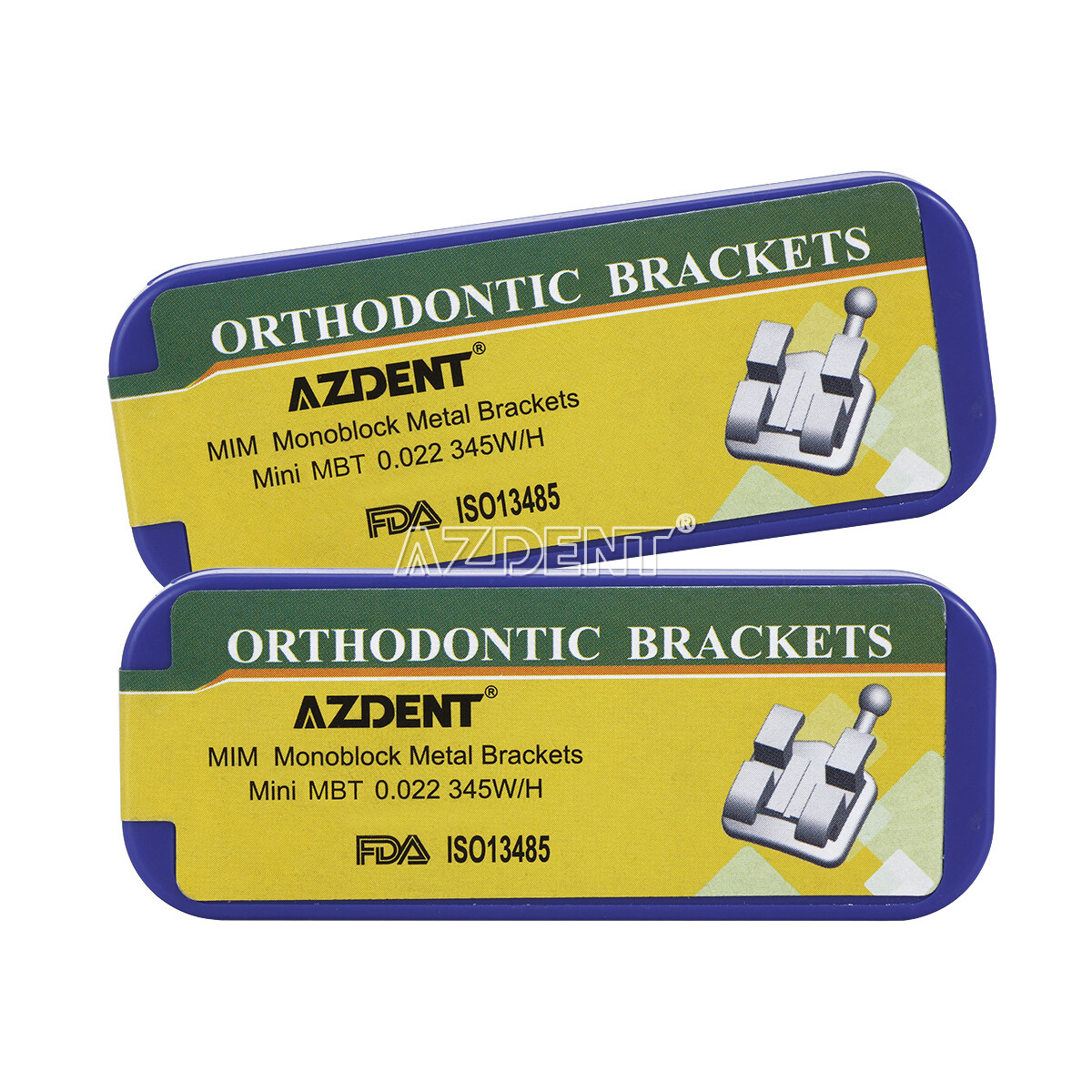 AZDENT Dental Orthodontic Bracket Braces MIM/Split mini Roth.022 345with hook