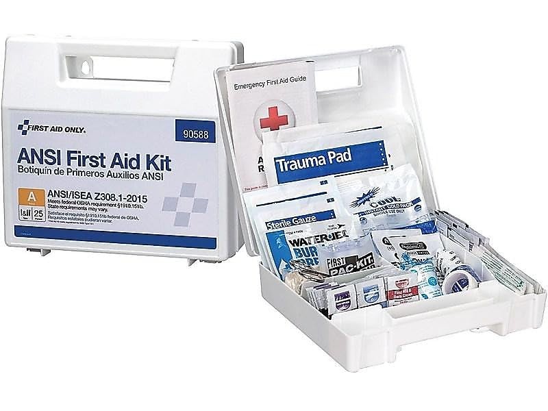 First Aid Only 90562 Ansi A 2015 And Osha Compliant First Aid Kit 25-Person