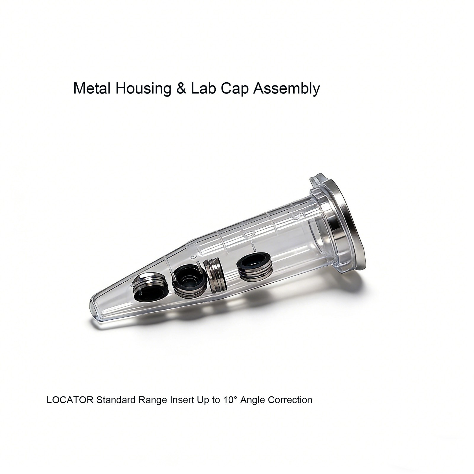Zest Locator Metal Housing & Black Lab Inserts Assembly fit overdenture abutment