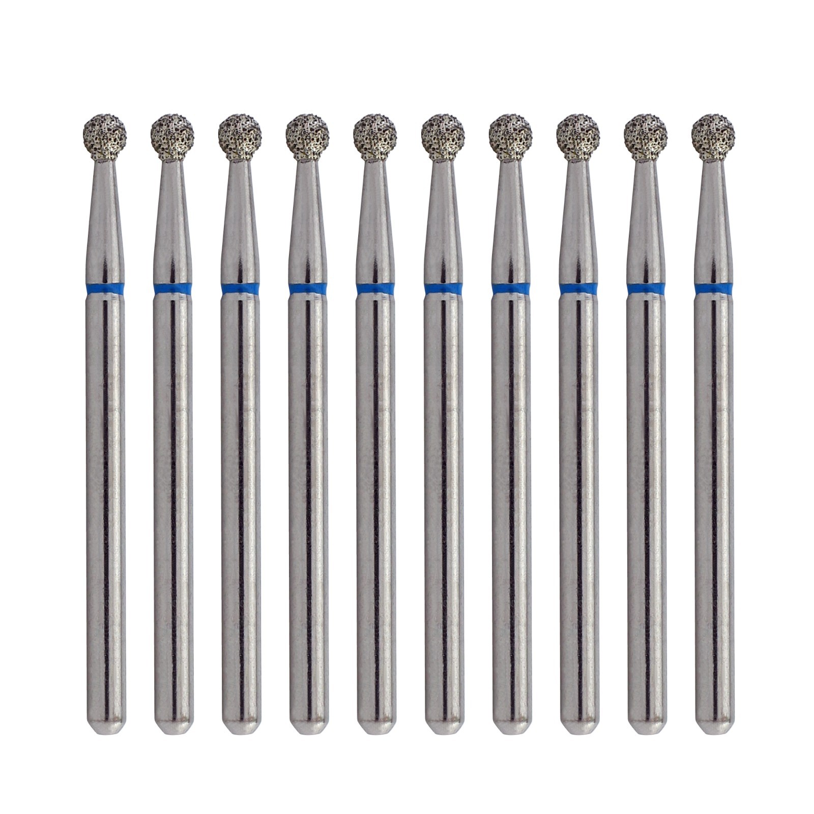 Dental Diamond Burs 801 FG Round Ball Bur Long Surgical Length For High Speed
