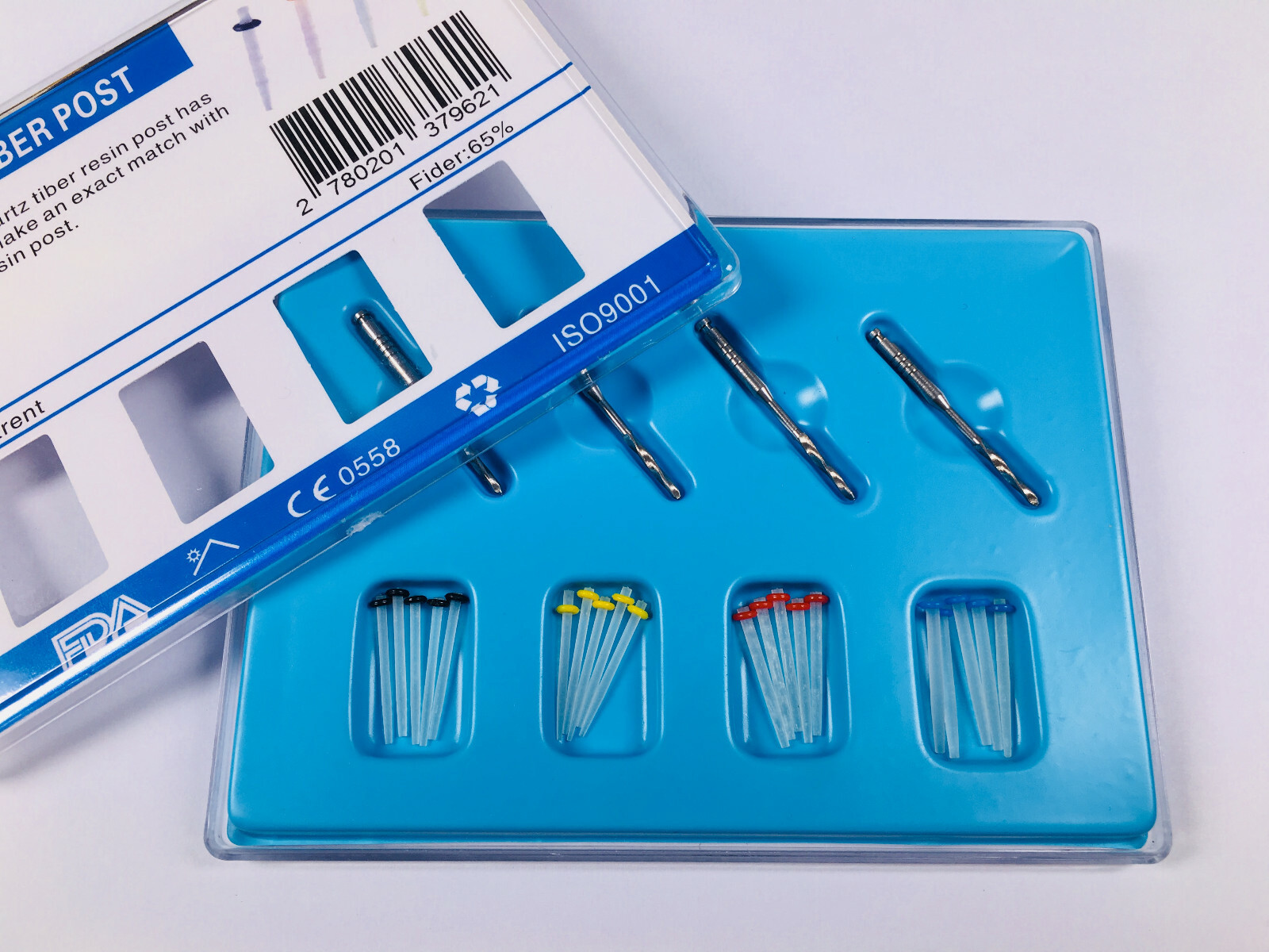 Dental AAA Fiber Post Resin Straight Quartz 65% Fibre Drills 1.1 1.3 1.6 1.9mm