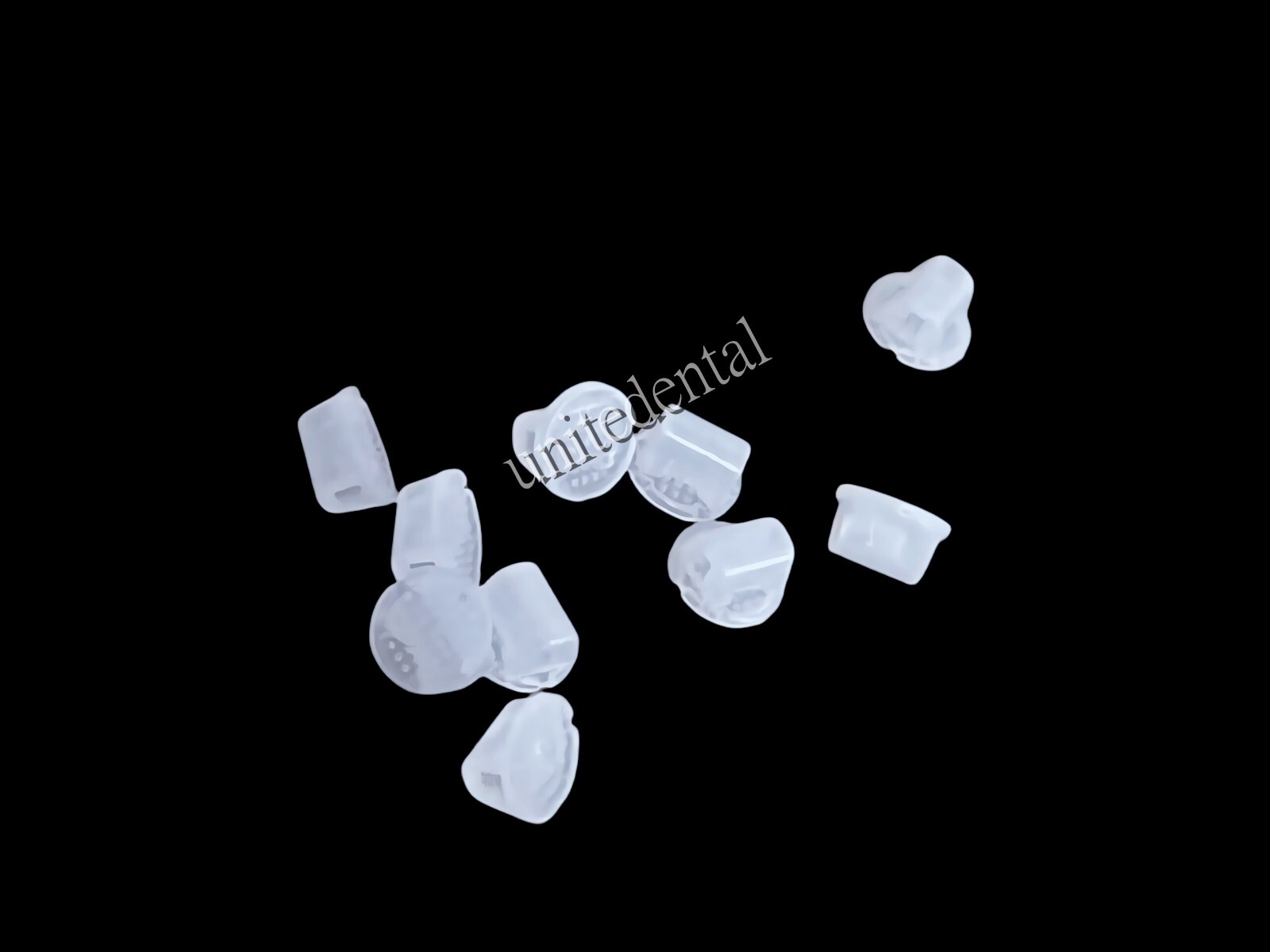 Orthodontic Composite buttons Poly Clear Aligner buttons Ceramic hook tube 10pcs