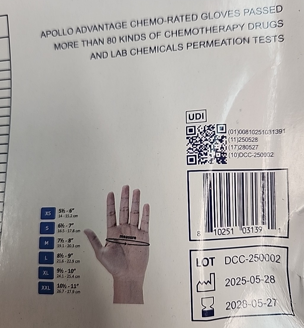 Medical Nitrile Exam Gloves, Apollo Advantage Nitrile Gloves by Dell Corning /S
