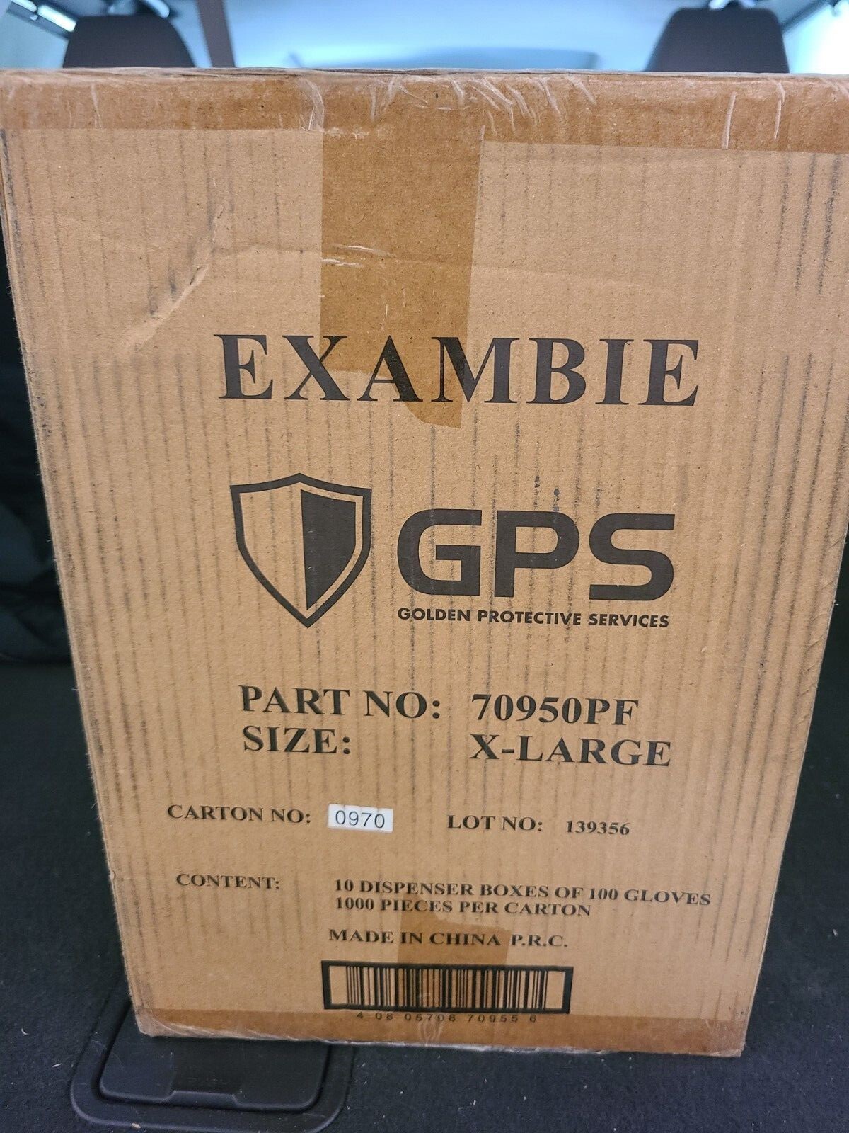 GPS Standard Vinyl Powder Free Disposable Gloves, 1000/Case (10 Boxes) – XL