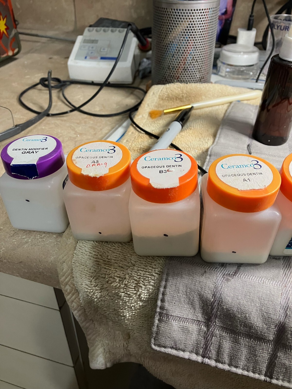 24 Ceramco 1oz Porcelain Powder Bottles