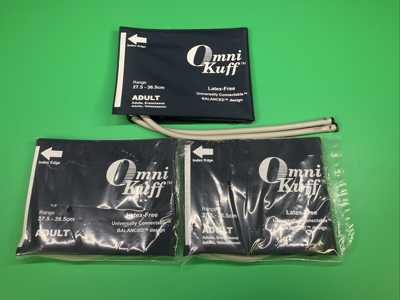 Lot of 3 Trimline Omni Kuff – Blood Pressure Cuff 27.5-36.5cm Adult