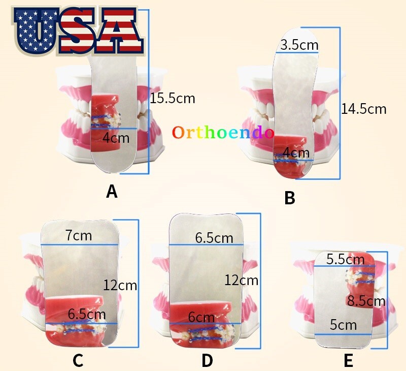 5Pc/Set Dental Photo Mouth Mirrors Intraoral Photographic Reflector Mirror Glass