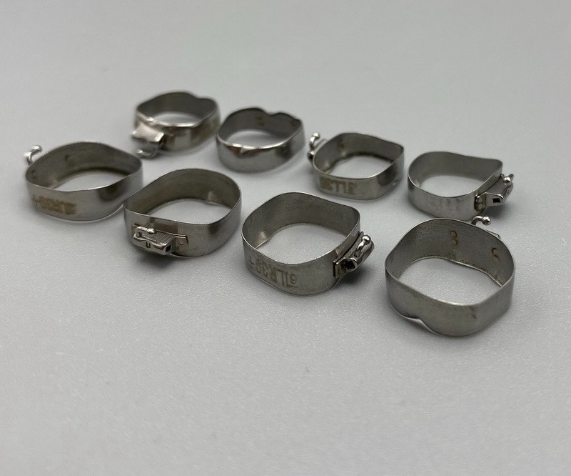 4pcs/kit Dental Orthodontic Molar Bands&Buccal Tubes #29-44+ Roth 018/022