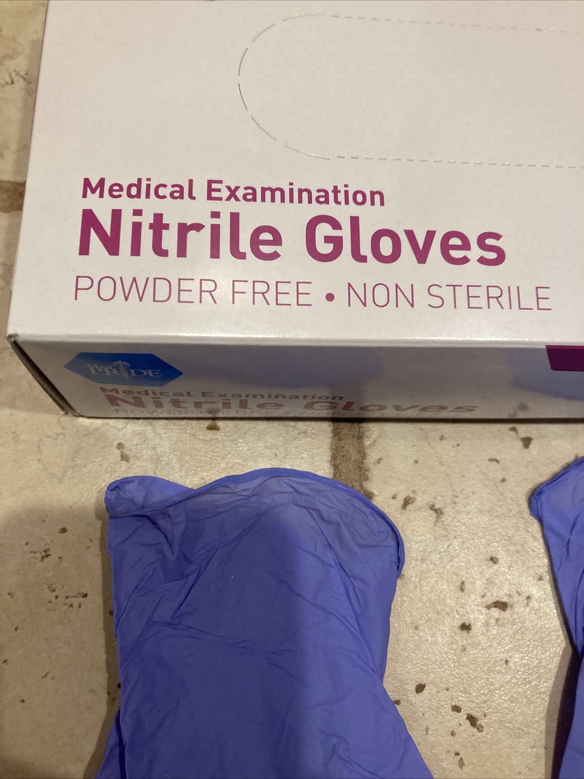 MedPride Powder-Free Nitrile Exam Gloves Large, Box/100