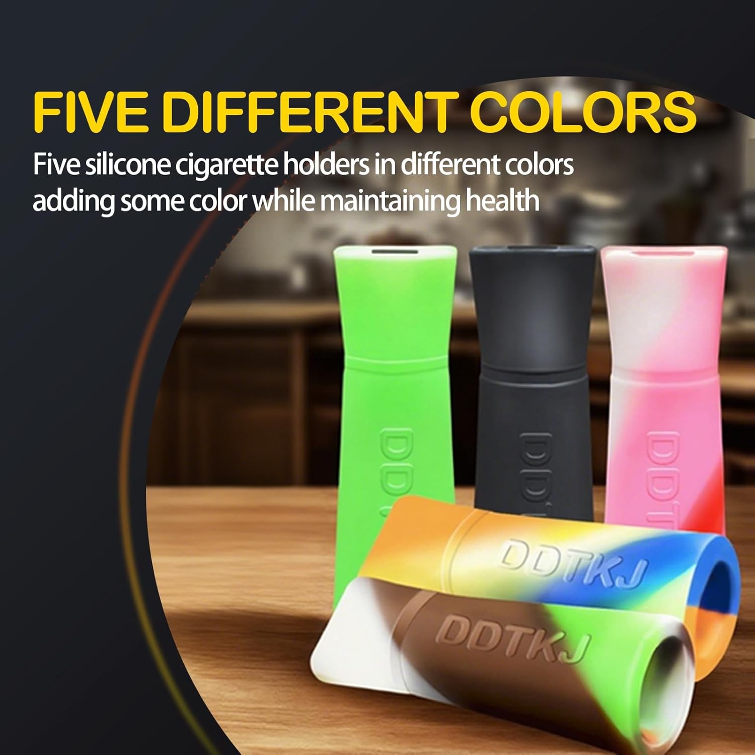 Reusable Silicone Filter,Multi-color, Anti-cracking, Suitable Random Color *5