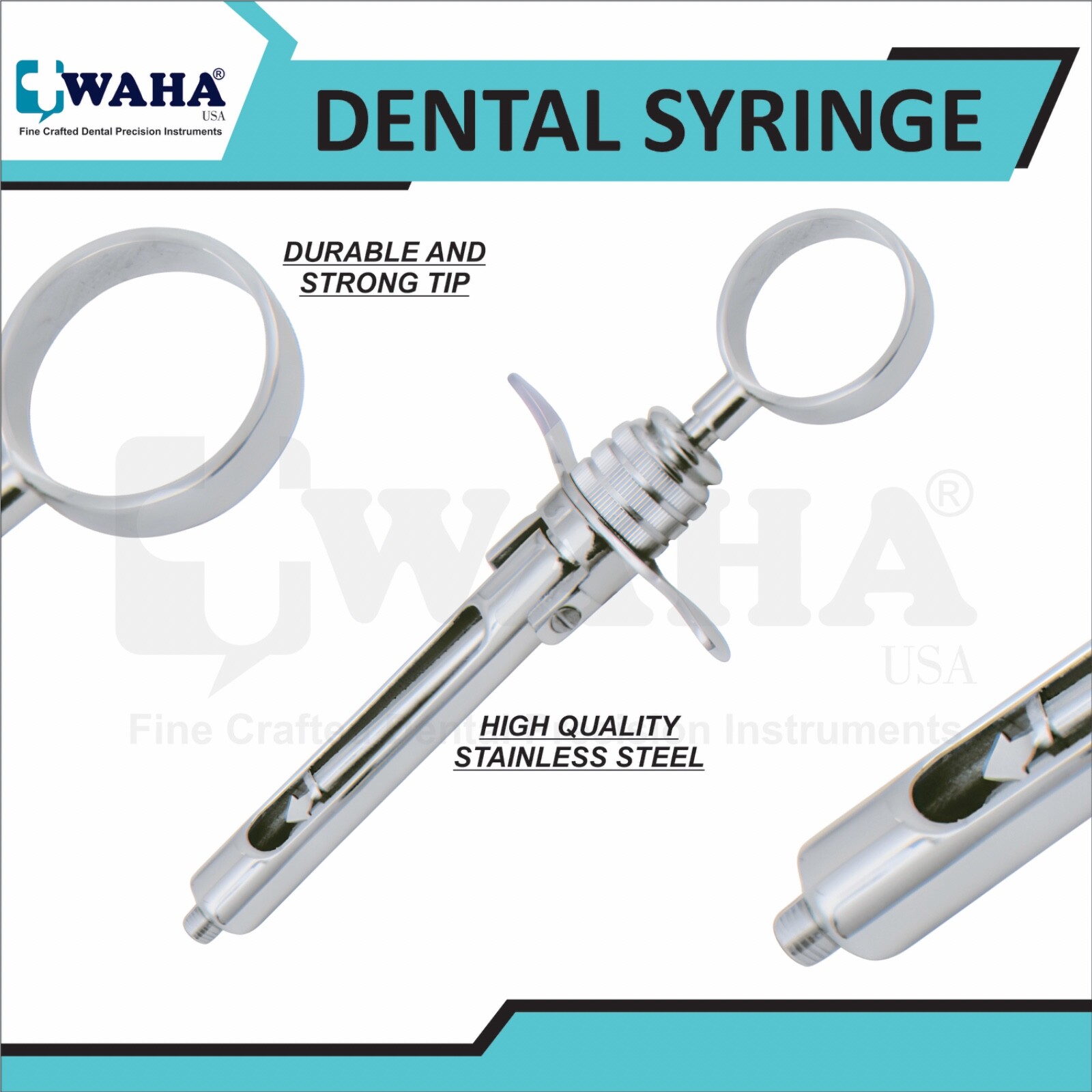 4 Dental Anesthetic Syringe Self-Aspirating 1.8CC/ML Dental Instrument German Gr