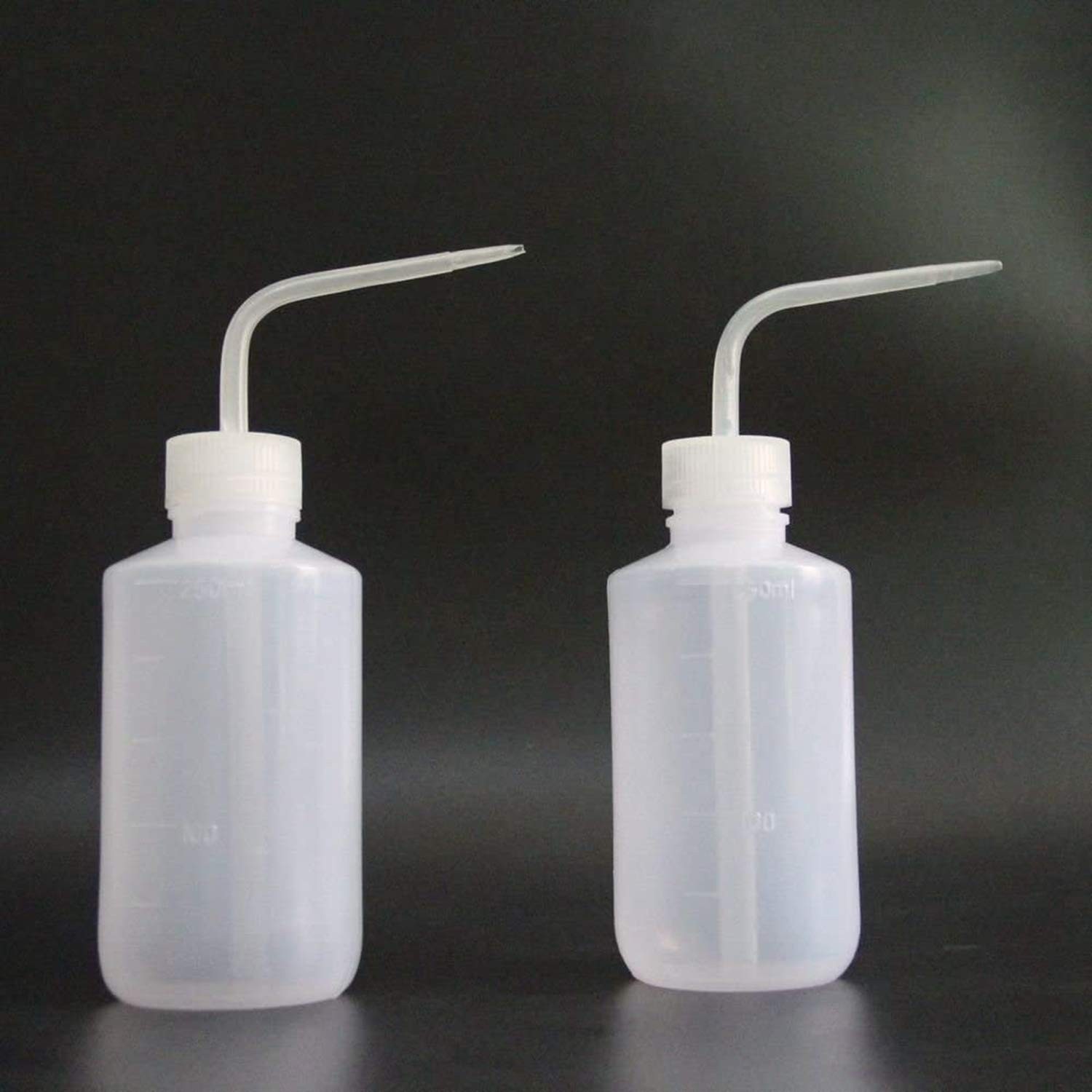 Wash bottles,3pcs 250ml Plastic Safety Wash Bottle Convenient Transparent Squ…