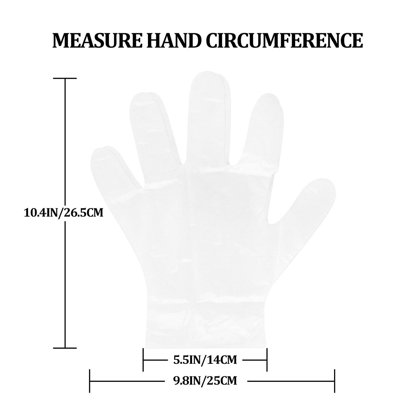 Disposable Plastic Gloves, 1000 Pcs, Kitchen Cooking Cleaning Food Handling