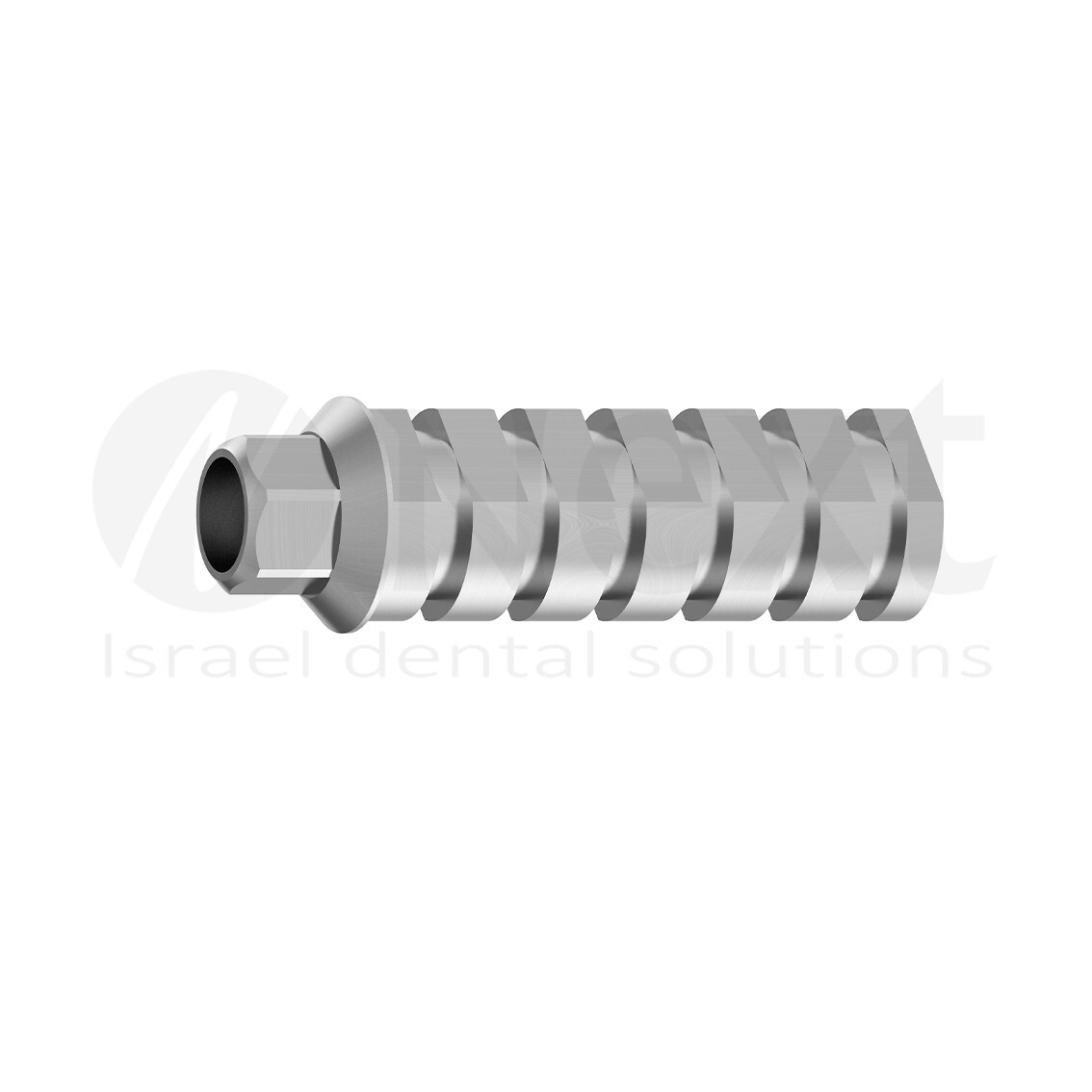Lotx10 Titanium straight temporary abutment with hex 2.42