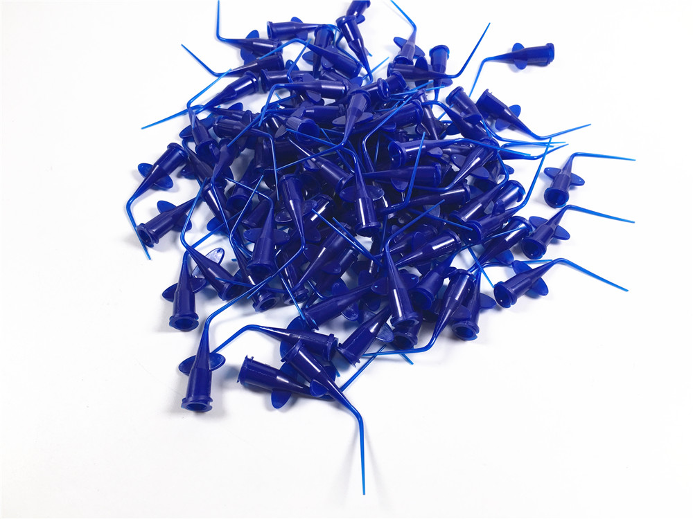 Dental Syringe Periodontal Ointment Needle Tips Irrigation Wings 0.25mm Blue MTA