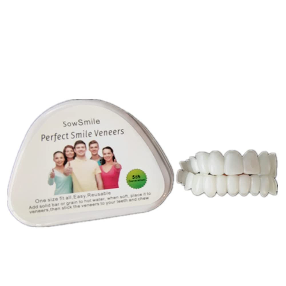 New Silicone Gel Smile Upper and Lower Cosmetic Teeth Tooth Cover Perfect Smi…
