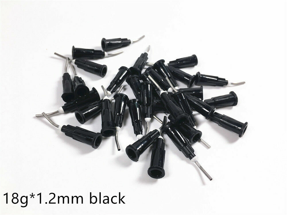 Disposable Safety Prebent Irrigation Needle Tip Flow Resin Conveyor Tips 8 Sizes