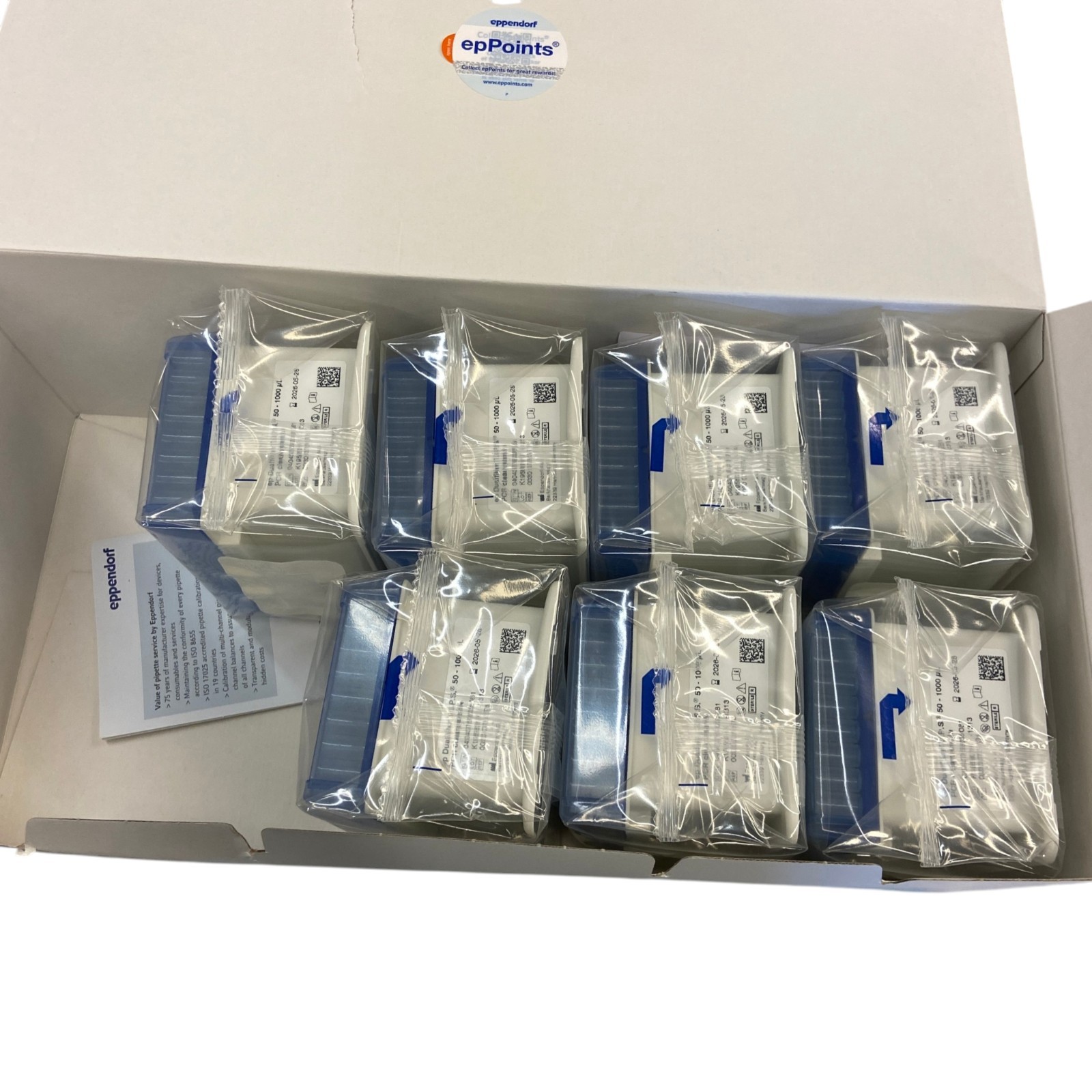 Eppendorf 0030078578 ep Dualfilter T.I.P.S. 50-1000 µL Box of 7 Rack, 672 Pcs