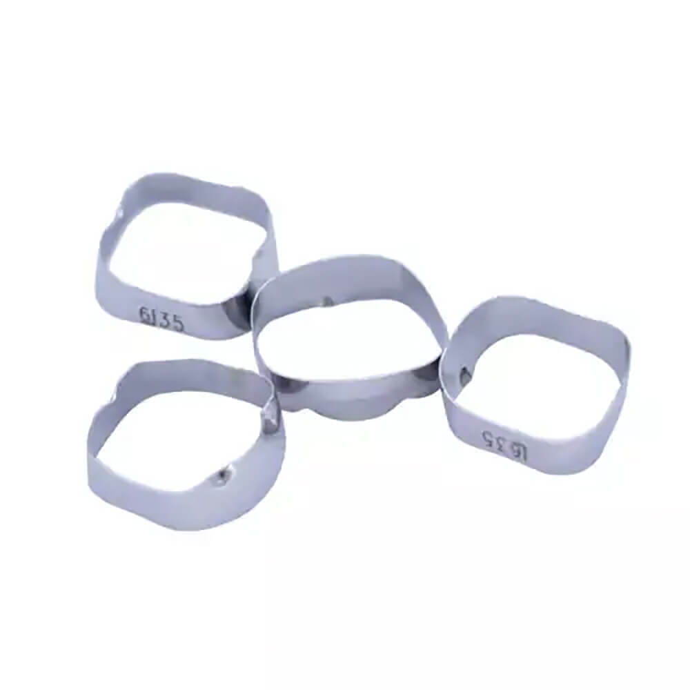 1 Box Dental Orthodontic Plain Bands 16#-35# 80pcs/box, 4pcs/set, 20 sets