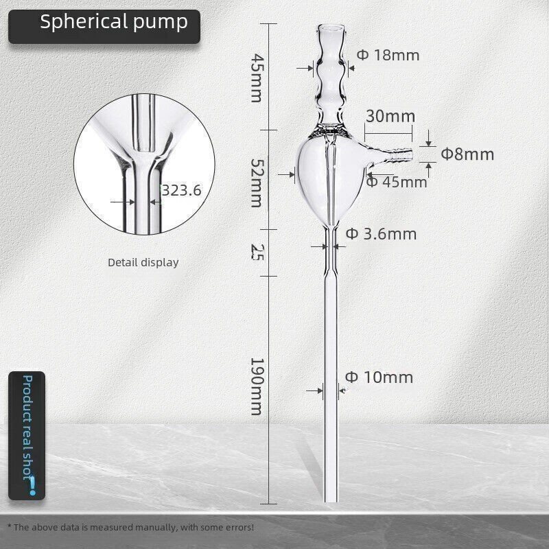 Advanced Chemistry Suction Pipe – Ball Exhaust Glass Water Mouse – Lab Supply